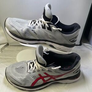 Asics GT-2000 7 Running Shoes Lightweight Athletic Sneakers Gray‎ Red Size 11
